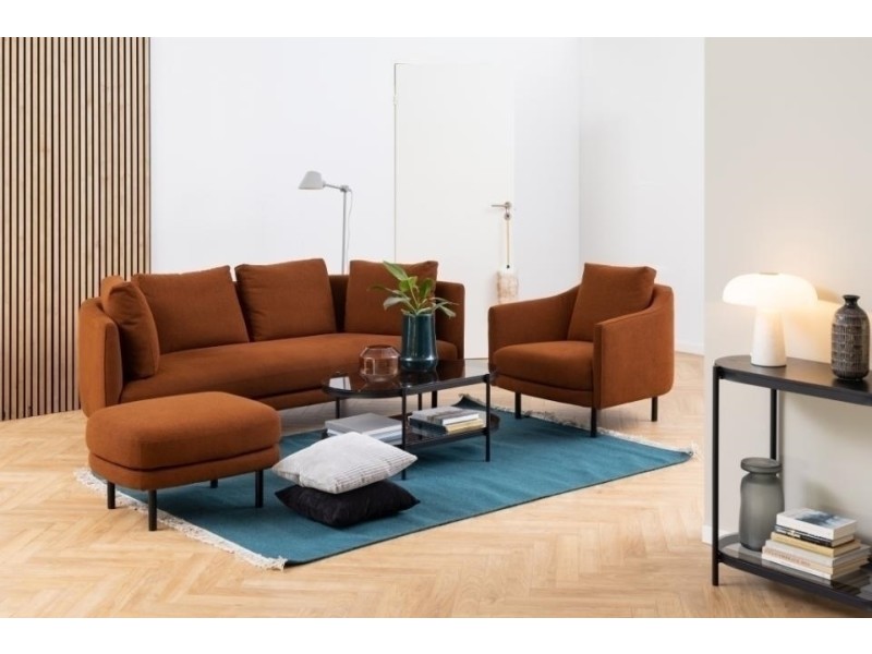 Stolik Bayonne owalny czarny - ACTONA